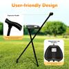 Bymaocar Multi-functional Foldable 3-Legged Stool,Portable Support Cane For People Within 220lbs,Elderly Walking Auxiliary Tool