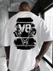 100% Baumwolle Unisex T-Shirt Mit Retro V8 Motor Kolben Aufdruck Lässiges Kurzarm Auto Mechaniker Oberteil