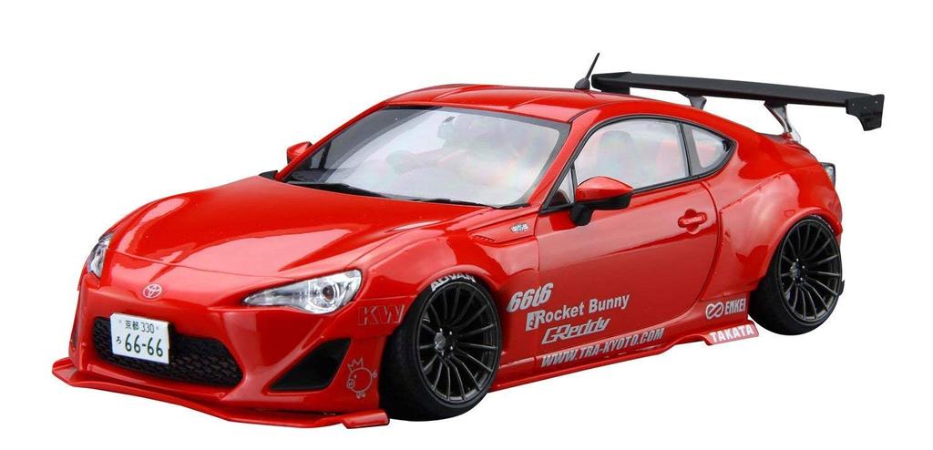 Aoshima Bunka Kyozai The Tuned Car ZN6 TOYOTA 86 BUNNY ENKEI Plastic Model 1/24 '12 GREDDY&ROCKET Ver.