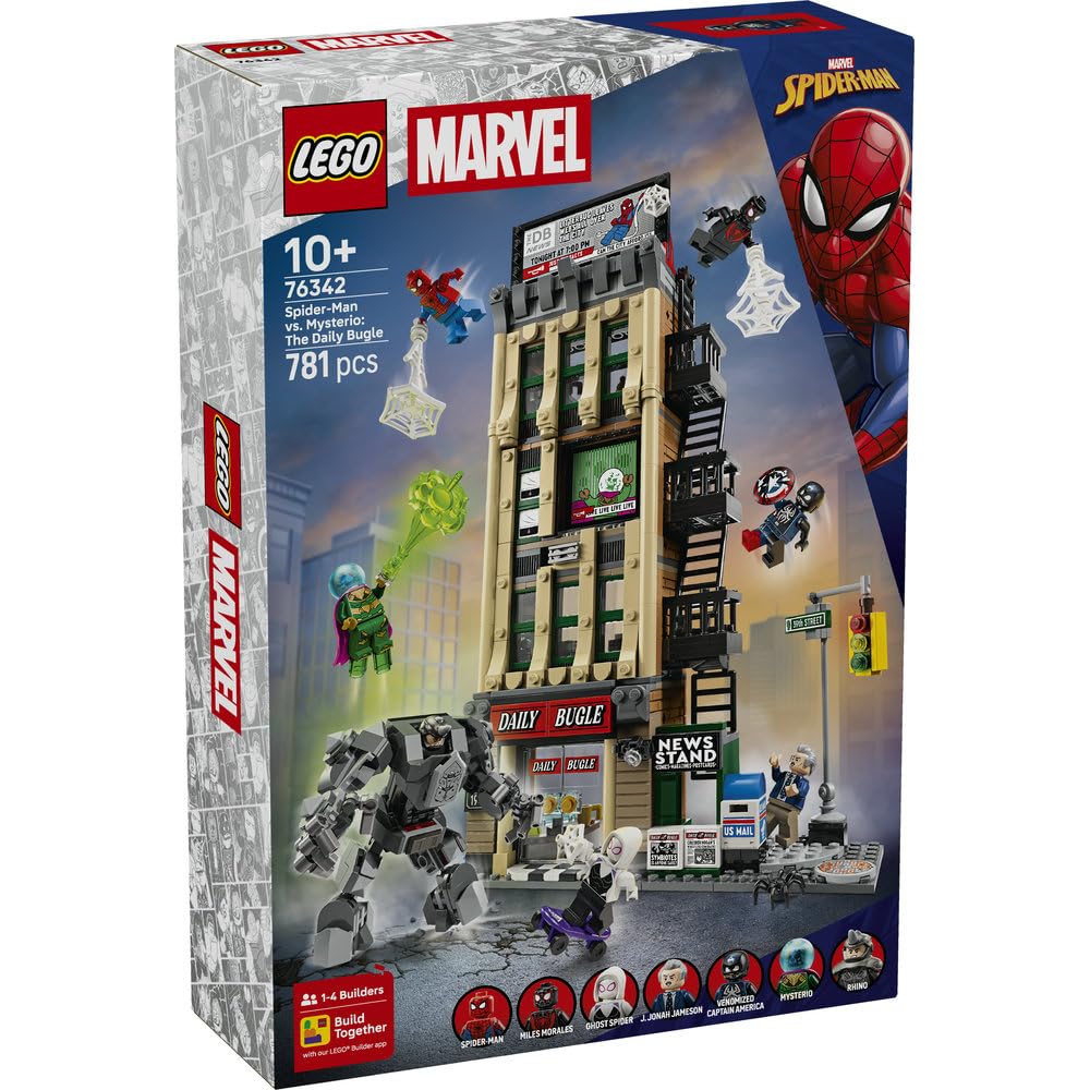LEGO Marvel Spider-Man Vs Mysterio Daily Bugle Toy Set 76342
