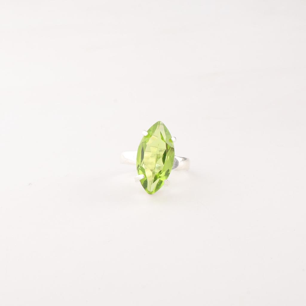 Peridot Gemstone 925 Sterling Silver Jewelry Handmade Ring For Valentine's Gift RR-65-11