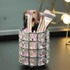 Crystal makeup brush holder, makeup organizer can, makeup glass box, makeup brush holder, cosmetics storage bucket holder, cup tool container
