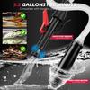 Automatic Fuel Transfer Pump With Auto-Stop Sensor(3.2 GPM), Battery Operated Gas Can Pump With 3 Can Adapters, Extra Long Hose, Portable Fuel Pump