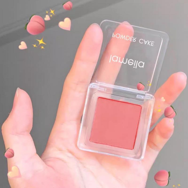 Lameila Sun-Kissed Apricot Pink Matte Blush for a Natural Nude Look