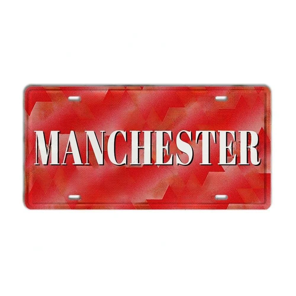 DORA Tin Sign Vintage Ctiy Aluminum Plate Barcelona MILAN Madrid Country Metal Plaque LIverpool Manchester Tottenham Decortaive Car Sign Wall