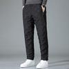 Zima Podzim Muži Sportovní kalhoty Volný Elastický pas Silný plyš Vodotěsné Polstrované Kapsy Volné Rovné Jednobarevné Kalhoty na cvičení