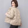 Women's 2026 Petite Winter Down Jacket with Xiangyun Pattern - Lightweight, Fashionable, Warm Outerwear with Stand Collar