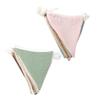 2.6M Hang Flag Banner Hang Triangle Bunting Flags Banner Washable Cotton Fabric Triangle Pennant Garlands For Room Bedroom