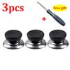 Kitchen Pot Lid Knobs Universal Pan Lid Holding Tops Replacement Lid Hand Grip Knob Handle Resistant Tool with Screwdriver Gift