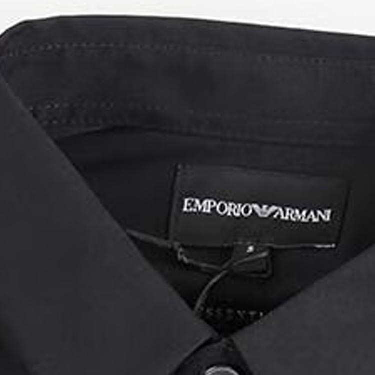 EMPORIO ARMANI Logo-Embroidered Buttoned Shirt 8N1C09-1N19Z-0934