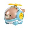 Childrens Plastic Panda Bear Airplane Toy With Horn Sound For Lung Exercise And Development