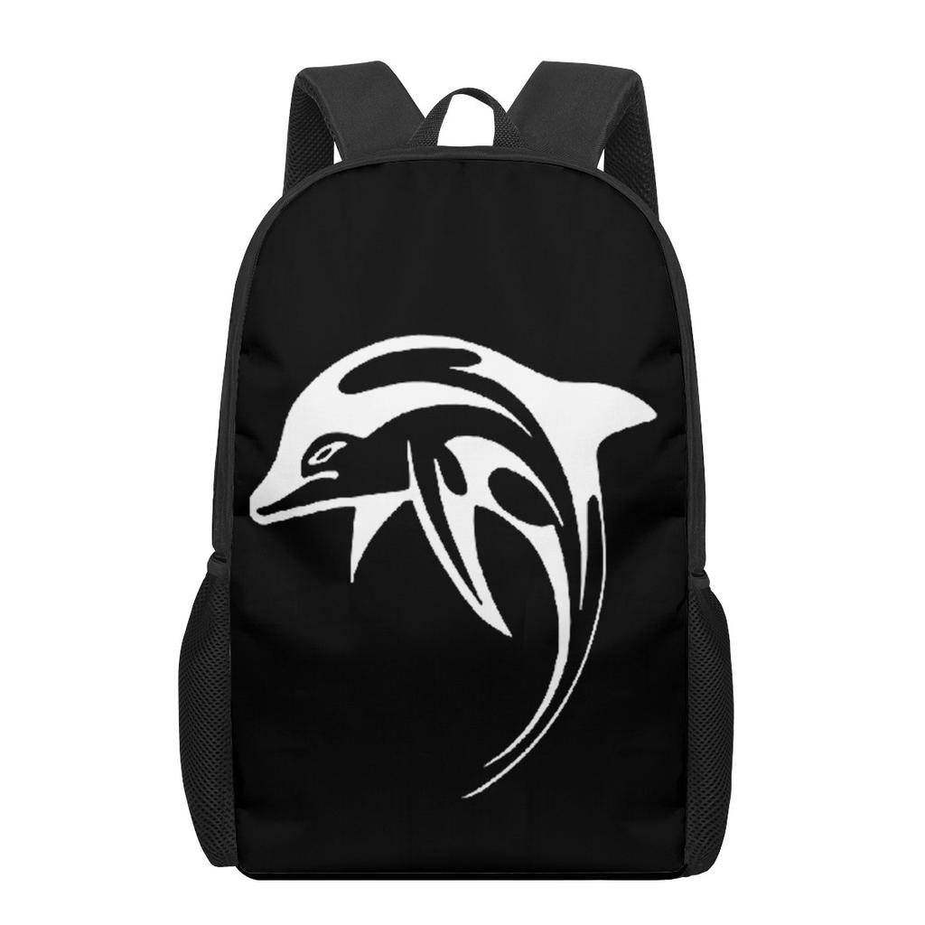 Dolphin Ocean Animal Print Children School Bag Girls Boys Casual Backpack Student Schoolbag Teenager Daily Storage Rucksacks