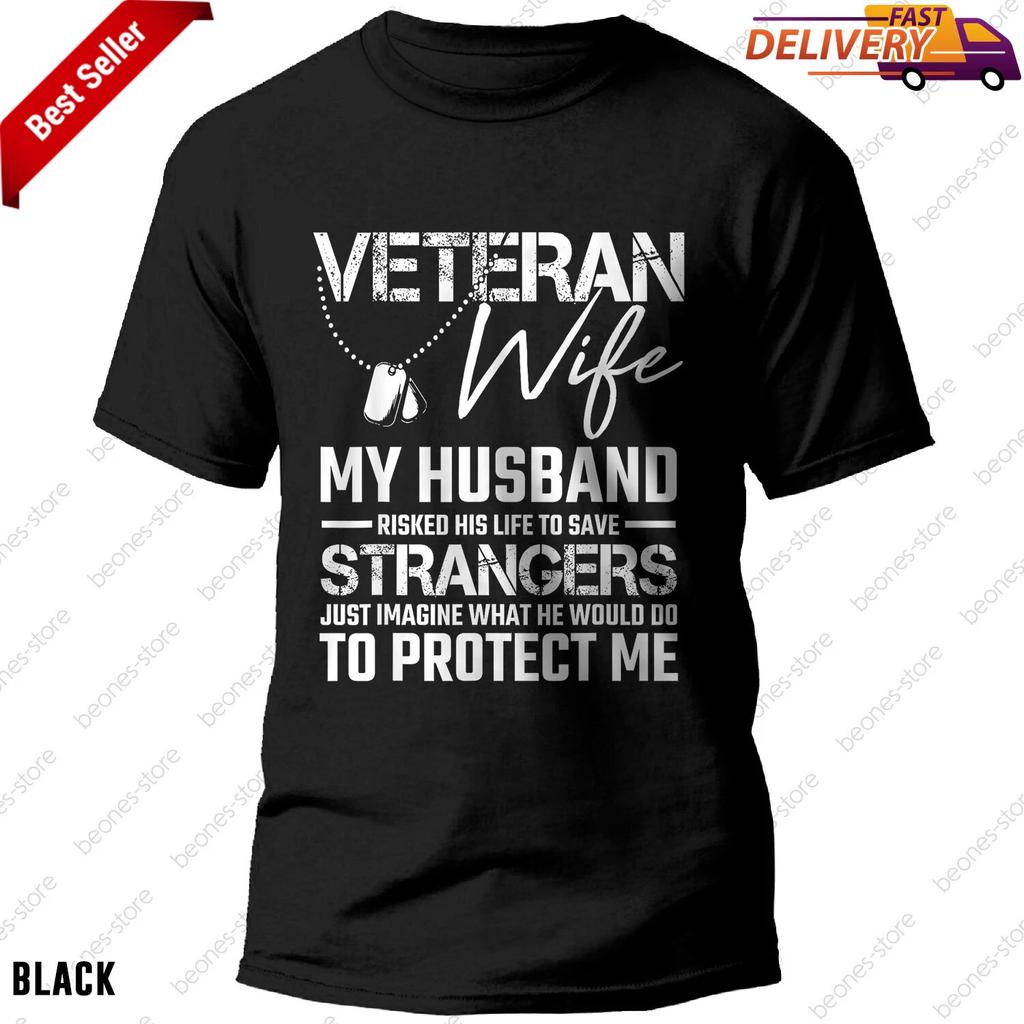 Veteran Wife Army Husband Soldier T-shirt for Women Military Gift Idea