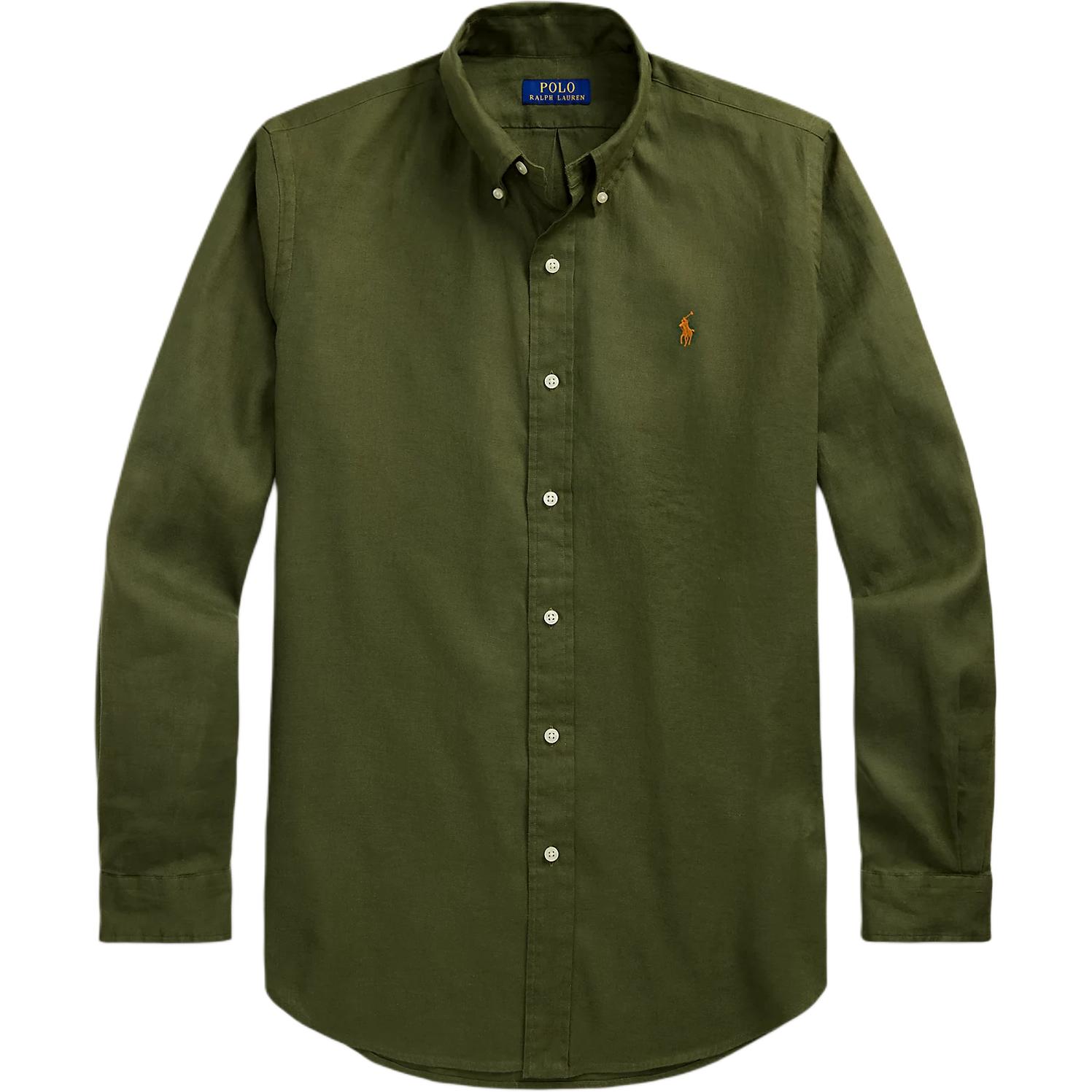 

Polo Ralph Lauren Легкая Дышащая Рубашка Поло с Вышивкой Логотипа Мужские рубашки Зеленый 710967608-002 S