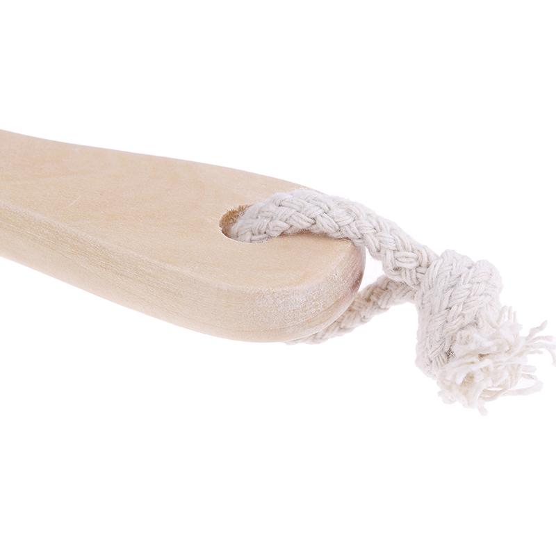 1 Pcs Foot Care Bristle Scrub Brush Wooden Handle Pumice Stone Remove Dead Skin