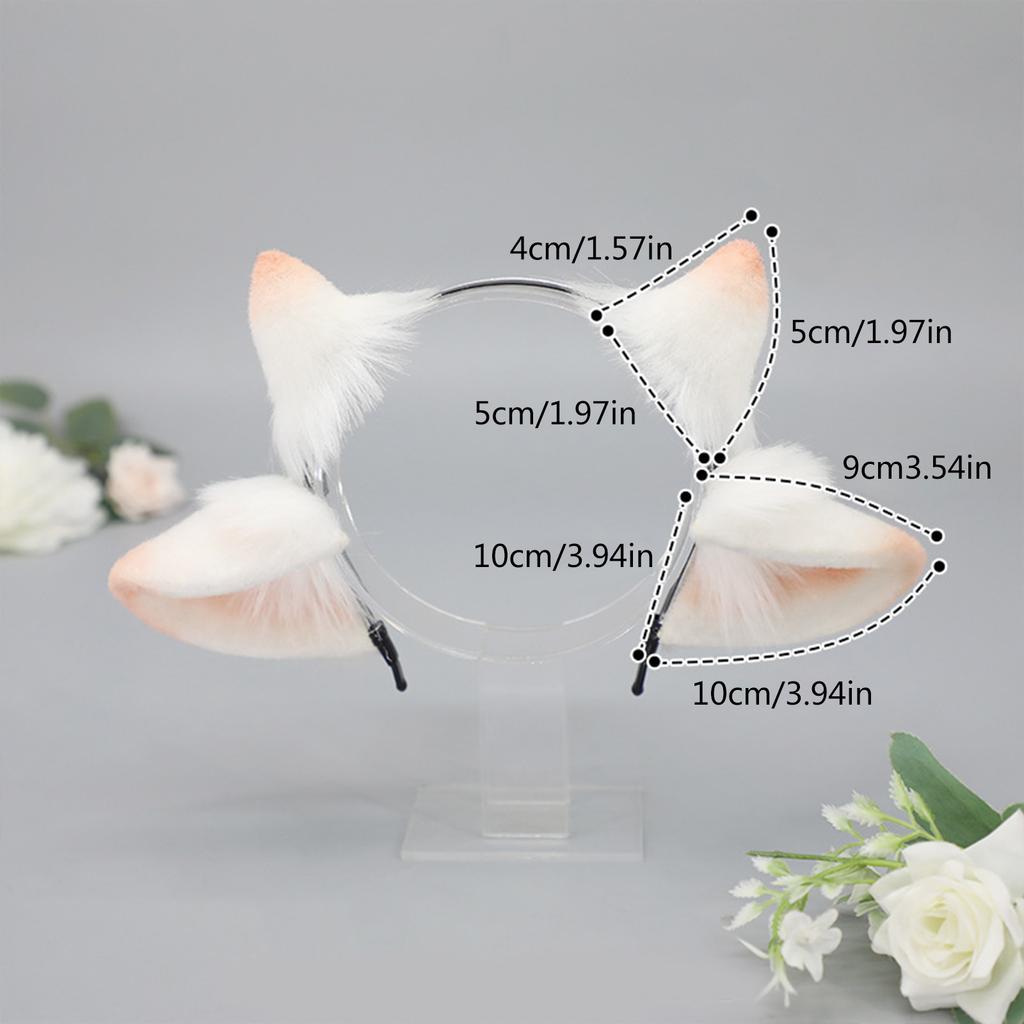 Realistic Sheep Ear Hairhoop for Roleplay Cosplay Costume Headband Halloween Headpieces Japanese Bendable Anime Headband