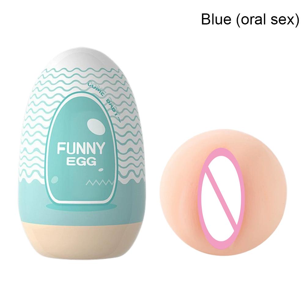 Portable Egg Stimulator Penis Massager Soft Rubber Adult Sex Toys for Men Realistic Vagina Pocket Pussy Mini Cups Masturbator