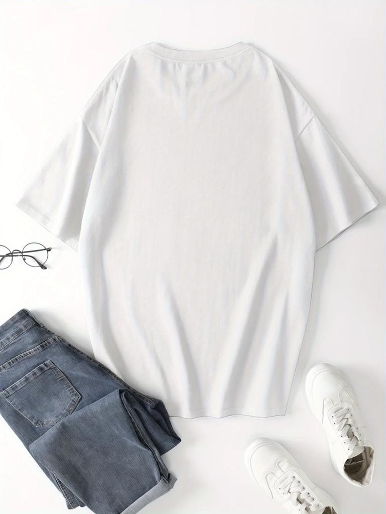 Lustiger Schreiender Hamster Grafikdruck Herren Kreatives Top, Lässiges Kurzarm Rundhals T-Shirt, Kleidung für Sommer Outdoor