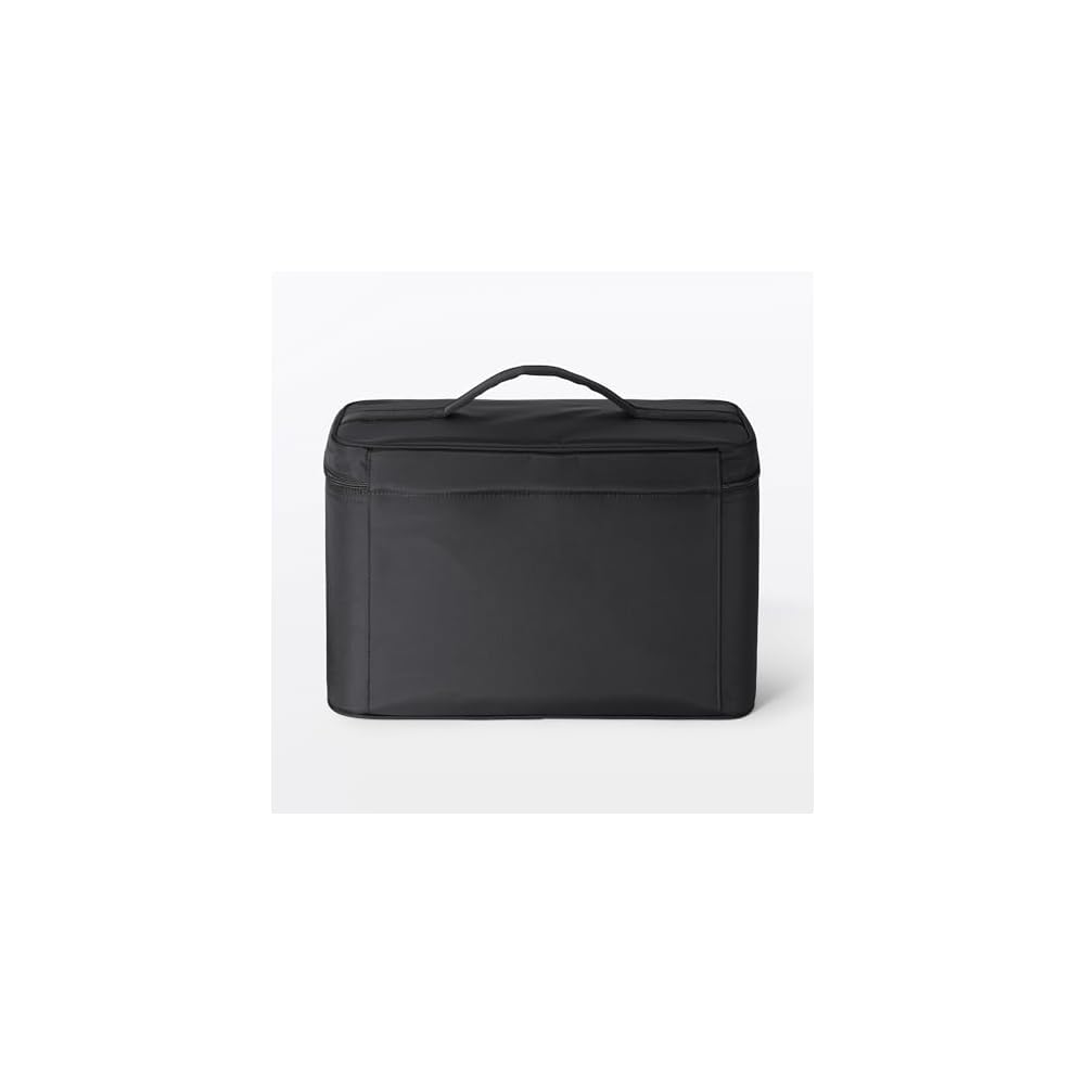 MUJI Recycled Nylon Makeup Box, Black, Large, Approx. 36 x 165 x 23 cm, 76811930