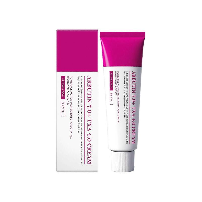 Arbutin 7% + Tranexamic Acid 4% Cream, Dark Spot Corrector, Skin Brightening Moisturiser, Anti Aging Hydrating Cream for Pigmentation, Freckles, Blemi