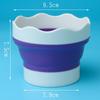 Foldable Silicone Brush Holder: Retractable, Portable, Multifunctional Bucket for Kids - Compact Art Wash Station.