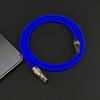 120W Super Fast Charging Cable Zinc Alloy Liquid Silicone Type-C to Type-C Fast Phone Charging Cable for Apple macbook Android