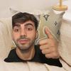 Internet Celebrity Fede VVigevani Cushion Cover Silky Short Plush Invisible Zipper Dustproof Sofa Pillow Case for Home Decor