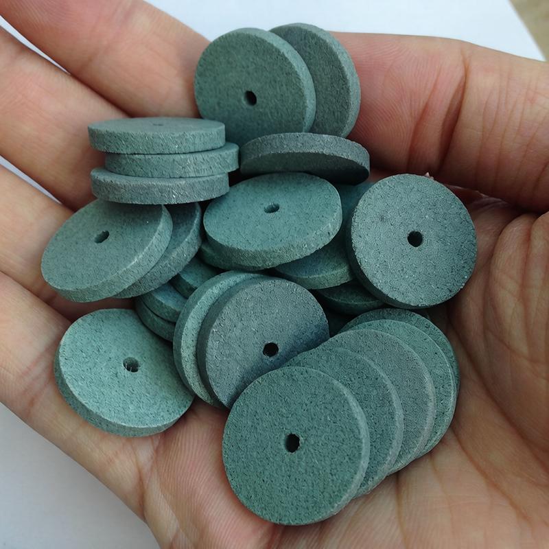 Ceramic Mini Drill Grinding Buffing Wheel Pink/Green OD: 20mm Sanding Discs Drill Bits Polishing Pad For Dremel Rotary Accessori