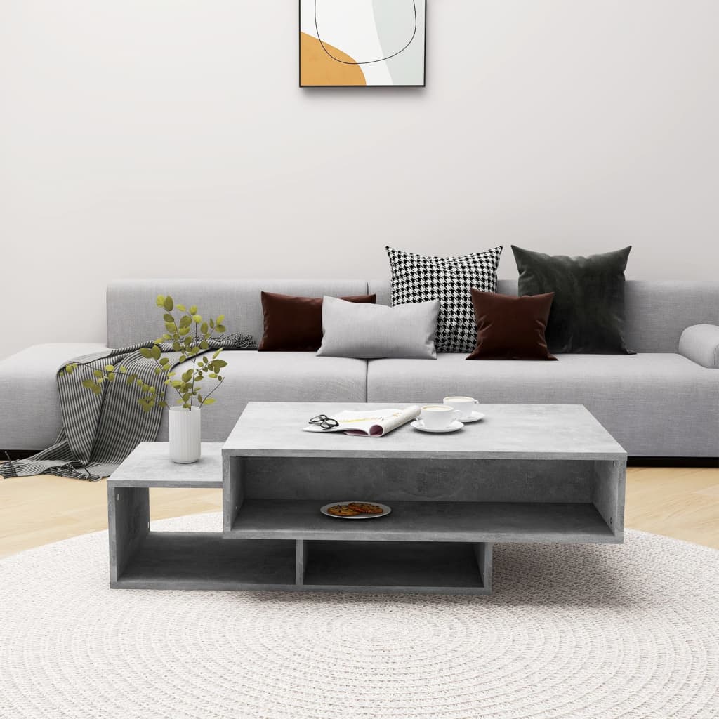 Vidaxl Couchtisch, Beton Grau, 105X55X32 Cm