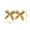 Trendy European & American Stainless Steel Butterfly Earrings