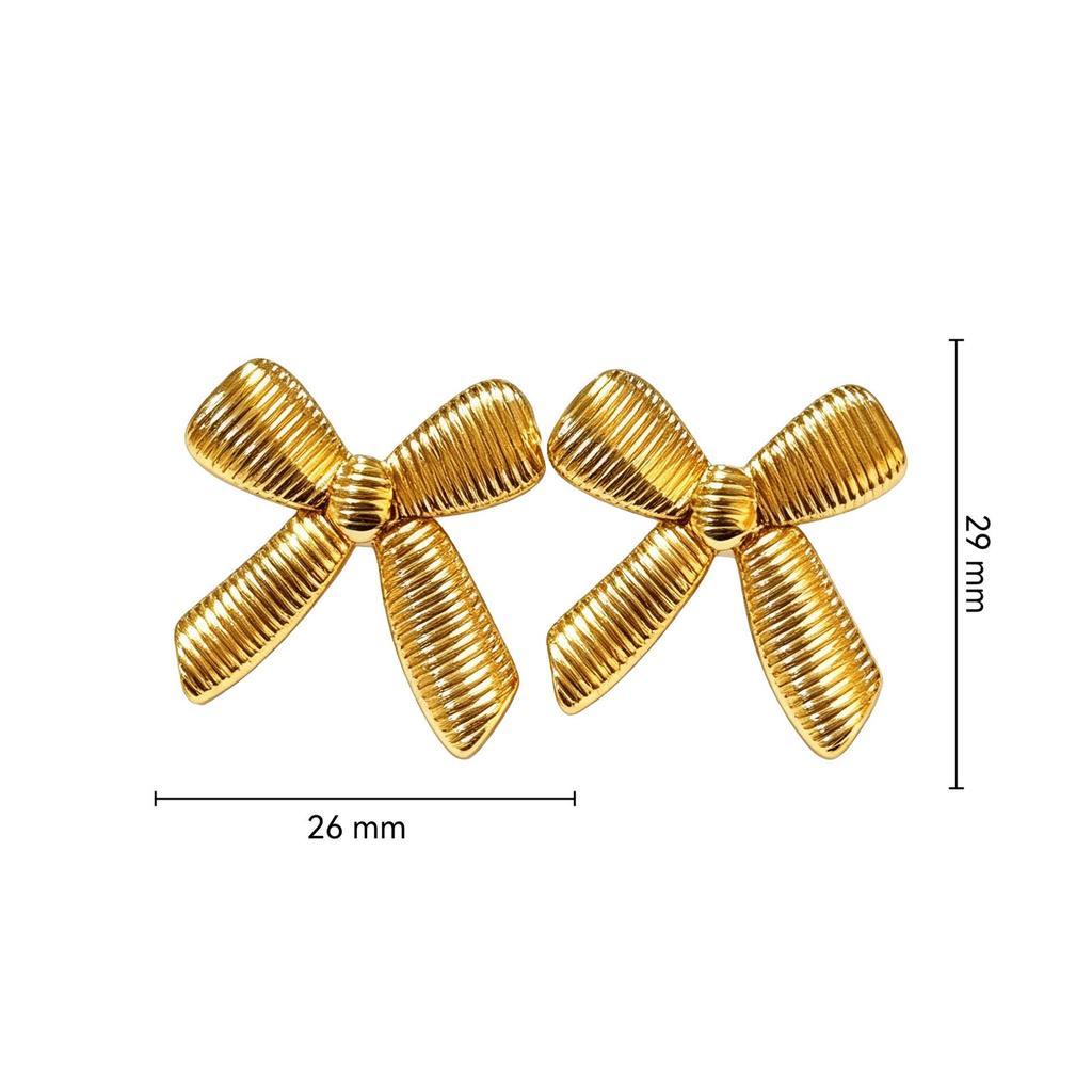 Trendy European & American Stainless Steel Butterfly Earrings
