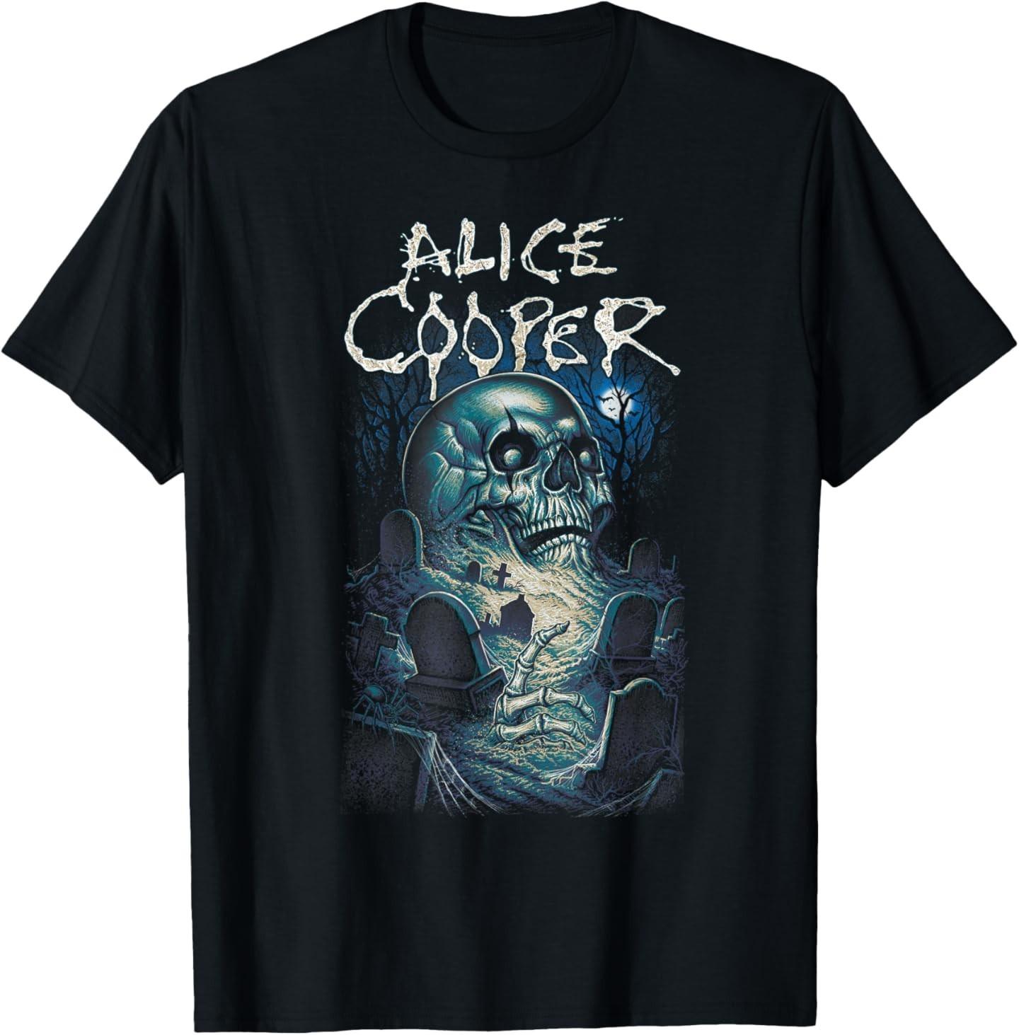 Alice Cooper – Graveyard T-Shirt Mens Womens Tees Top XL