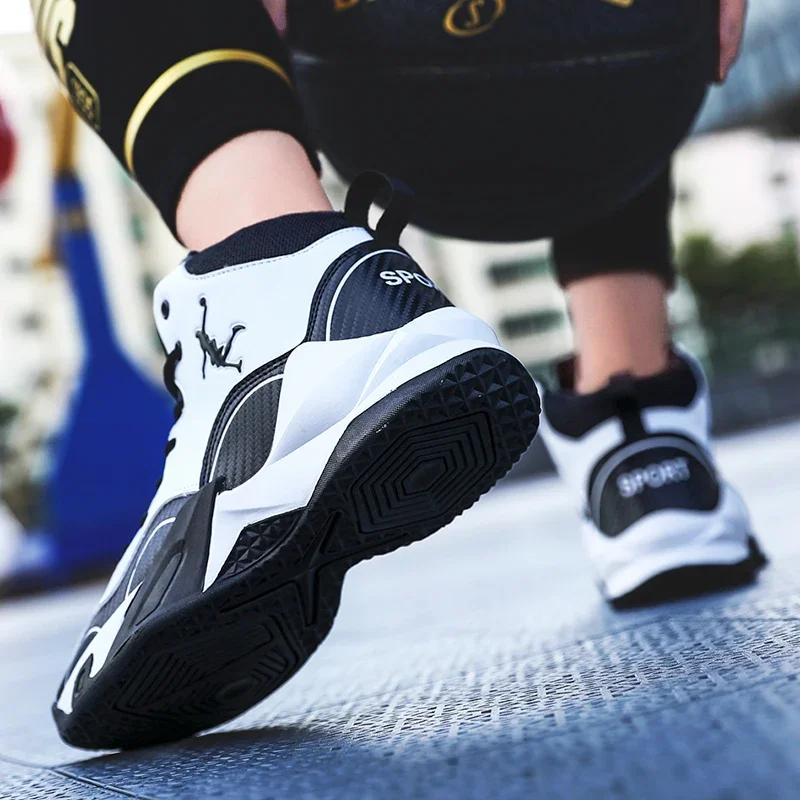 Kids Boy Breathable Basketball Woman Training Sneakers Zapatillas Men's Basketball Shoes High Top Basketball Shoes Outdoor 2025