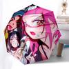 1pc Outdoor Umbrella with Anime Characters - Automatic Opening/Closing Umbrella with Portable Tri-Fold Design, 8-Rib Iron Frame, Perfect Gift for