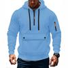 Trendy Innovative Sweatshirt Autumn and Winter Men's Fleece Loose Large Pocket Large Zipper Hoodie