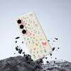 For Samsung Galaxy S25+ Case Floral Bow Pattern Printing Straight Edge TPU Phone Back Cover