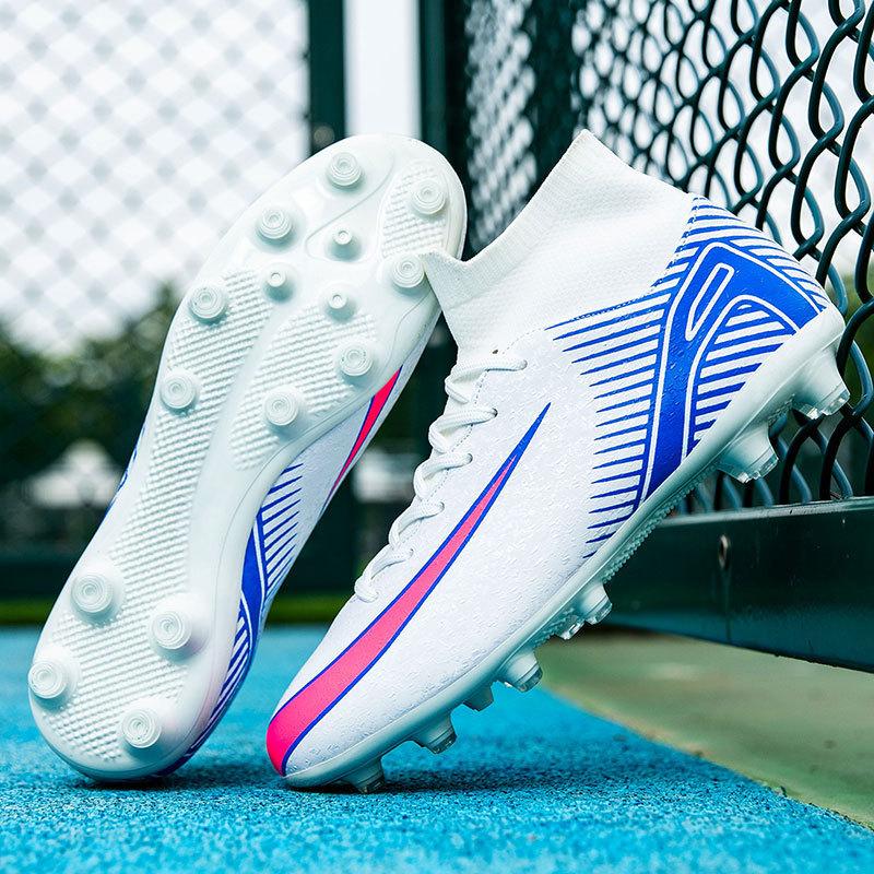 European Cup New Broken Nail Football Shoes Men's High-top Adult Large Size Youth Training Long Nail Sports Shoes Women