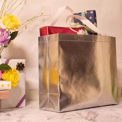 1PC Gastgeschenktasche Laser-Einkaufstasche Stofftasche Non-Woven-Laminierung für Geburtstags-Business-Tasche