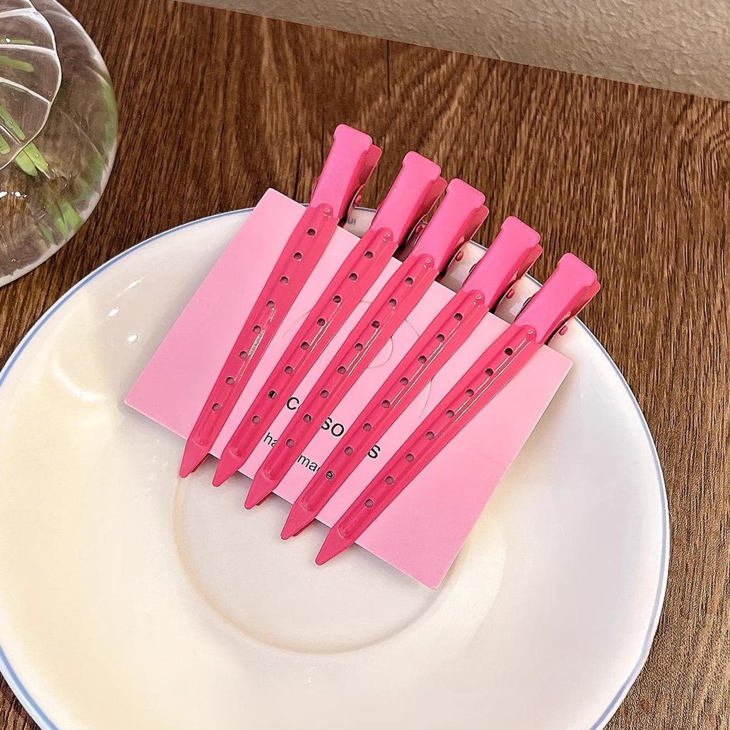 5 ksVícebarevných Dámských Pevných Vlasových Sponek do Salonu, Kuličkových Kulmovacích Sponek, Sponky na Make-up Bez Zmačkání Vlasů, Kadeřnické Stylingové Nástroje s Taštičkou, Profesionální