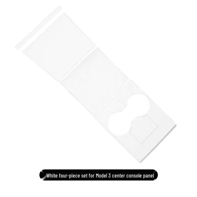 Tesla Model 3 Karbonfaser-Konsolenpanel Kratzfester Dekorativer Aufkleber