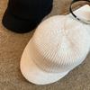 Autumn and Winter Flat Top Knitted Cap Female Equestrian Hat Wool Hat
