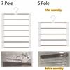 Stainless Steel Trousers Clip Foldable Closet Organizer Durable Hangers