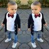 Eaby Style Boys' Spring & Autumn Birthday Gentleman Outfit: Three-Piece Set