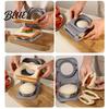 Uncrustable Sandwich Maker Homemade Sandwiches & Round Sealer Crustless Cutter Maker DIY Mold Cutting Sealing Tool for Kids Lunch