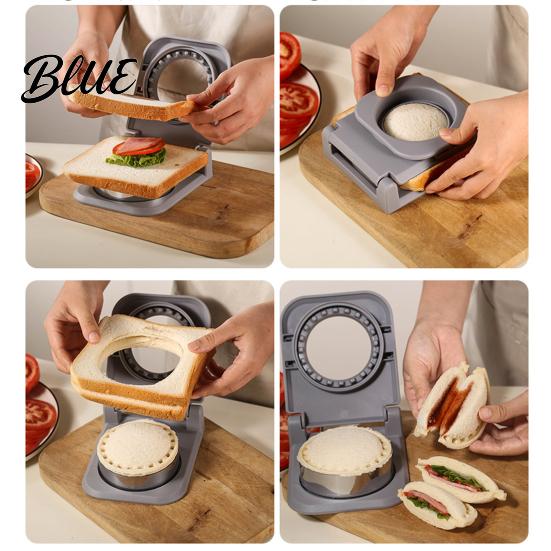 Uncrustable Sandwich Maker Homemade Sandwiches & Round Sealer Crustless Cutter Maker DIY Mold Cutting Sealing Tool for Kids Lunch