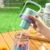 Fuguang Wasserflasche mit Strohhalm, großes Fassungsvermögen