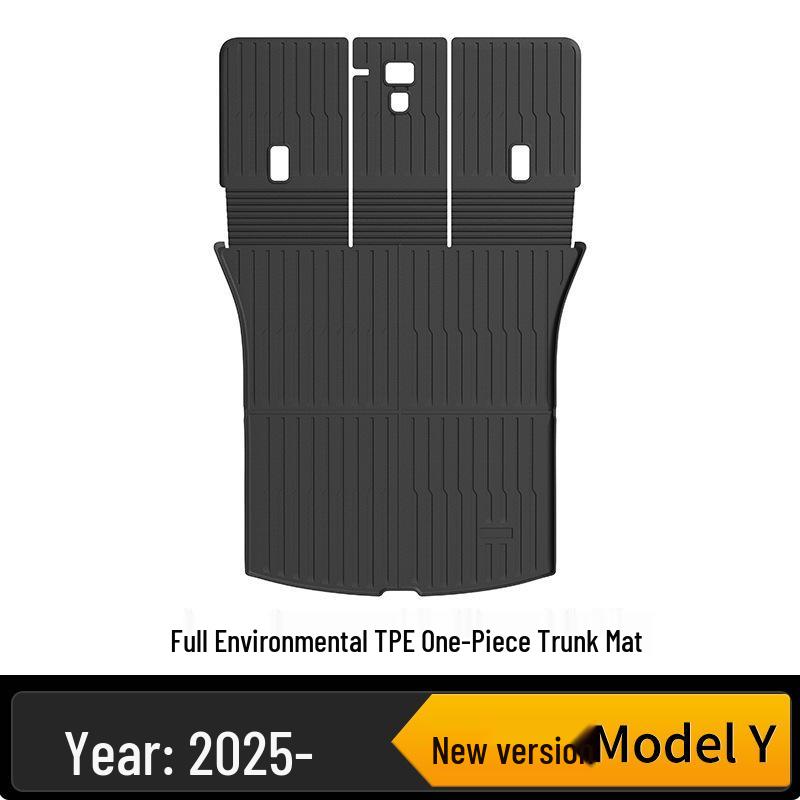Tesla Model Y/3 TPE Front & Rear Trunk Mats and Foot Pad