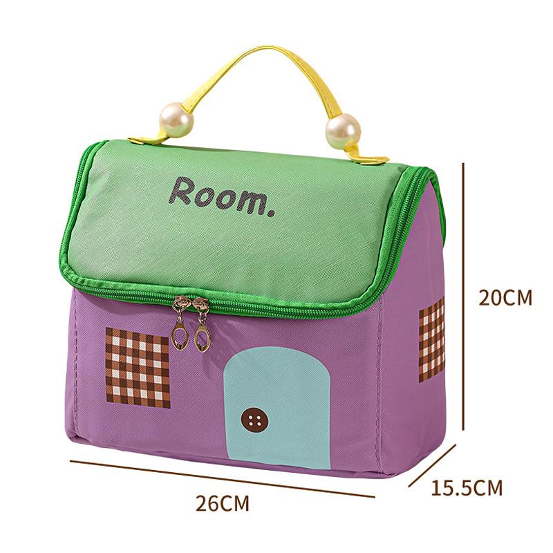 

Cartoon Women Makeup Bag Girls Cosmetics Storage Bags Large Capacity Wash Toiletry Bag Portable Travel Storing Organizer Pouch S