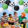 20/24 Pack Soccer Ball Paper Lanterns 20.3cm Football Party Decorations for Sports Theme Birthday Parties Soccer Events Festive