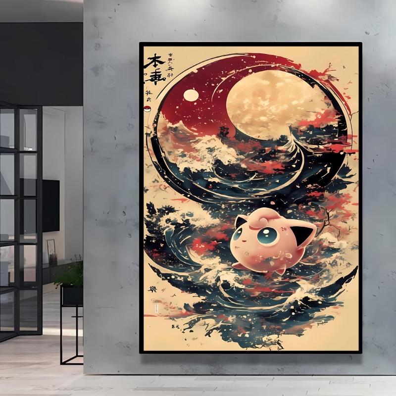 Canvas Painting Pokemon Charizard Cool Character Poster HD Printing Not Fading Modern Home Children's Bedroom Decor Holiday Gift